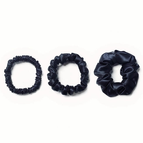 19 Momme Silk Hair Scrunchies Set (T)
